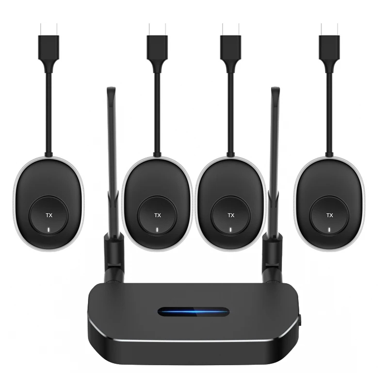 Home Cinema Wireless - ワイヤレスビデオ送信機と受信機,画面共有スイッチ,vga hdmiエクステンダー,ラップトップ電話からテレビモニター,50m, 8対1