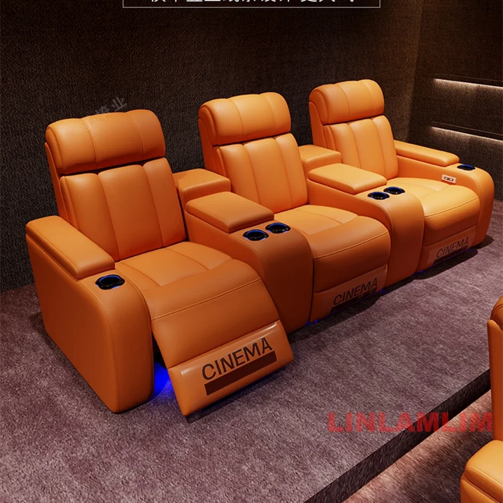 MANBAS 高級電動リクライニングシネマチェア。カップホル - Home Cinema Chairs のレビューと価格