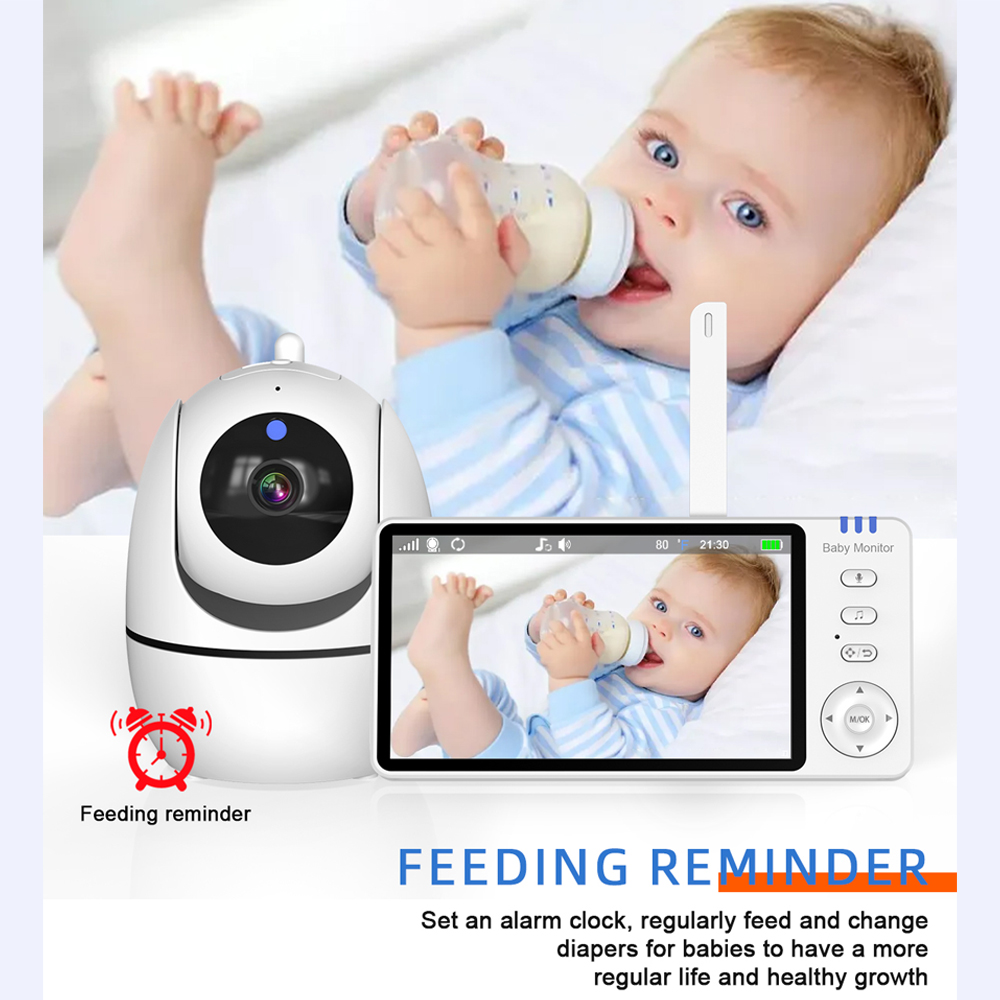 カメラと音声付きビデオベビーモニター、5インチディスプレイベ - Home Cinema Wireless のレビューと価格