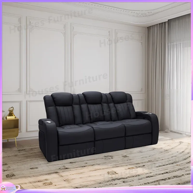 レザー製リクライニングソファ ホームシアター シネマチェア  - Home Cinema Chairs のレビューと価格