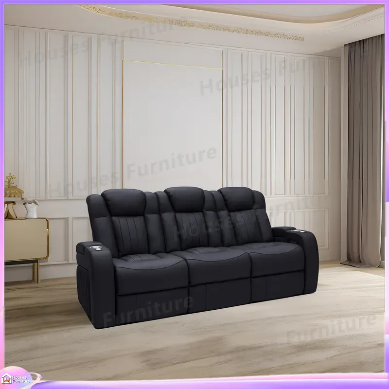 レザー製リクライニングソファ ホームシアター シネマチェア  - Home Cinema Chairs のレビューと価格