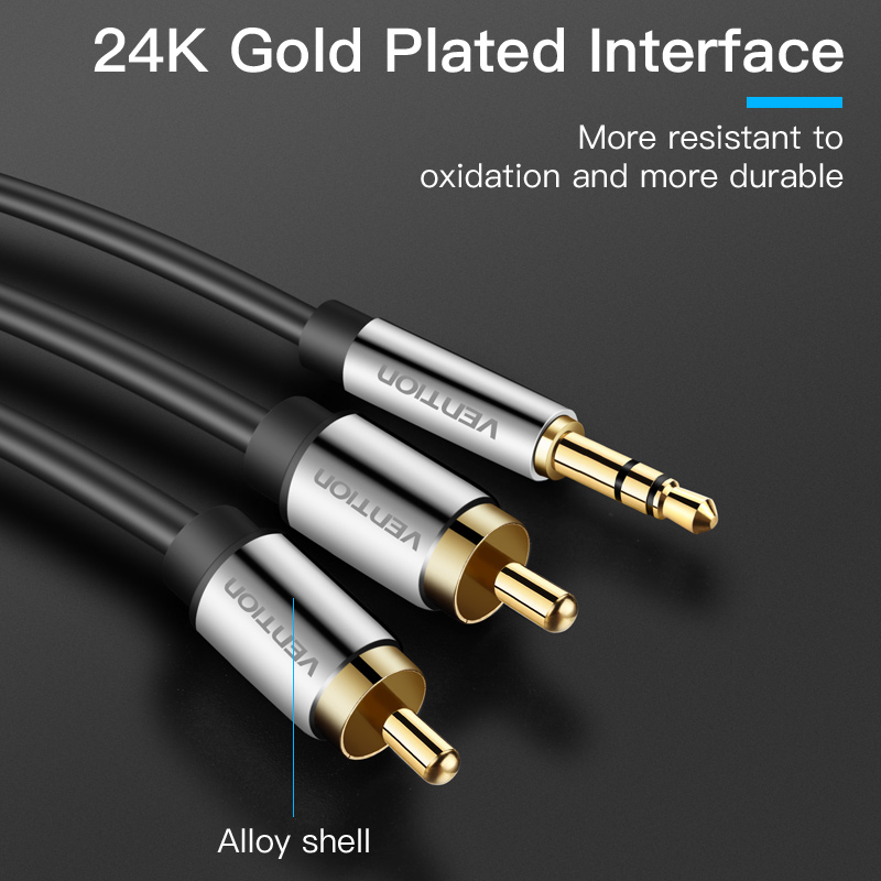 Vention RCA ケーブル 3.5 に 2rca オー - Home Cinema Tv のレビューと価格